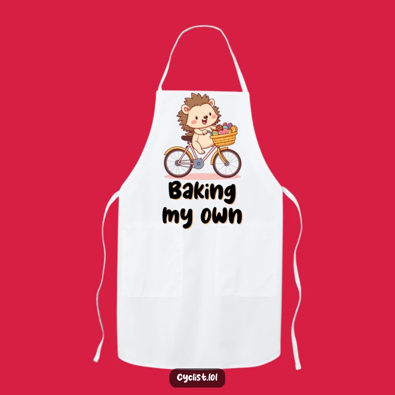 Funny Hedgehog Treat Chef Apron - Adorable Kitchen Wear