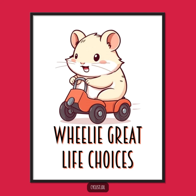 Free Printable Hamster Wall Art: Funny Speedy Zooming Downloadable Decor