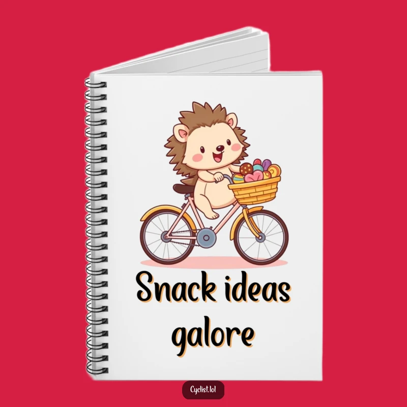 Funny Hedgehog Treat Journal - Cute Cartoon Notebook for Notes