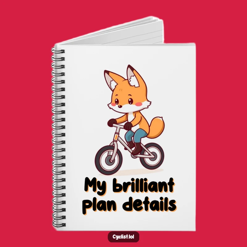 Funny Fox Unicycle Notebook - Focused Ideas, Playful Planning, Perfect Funny Gift!